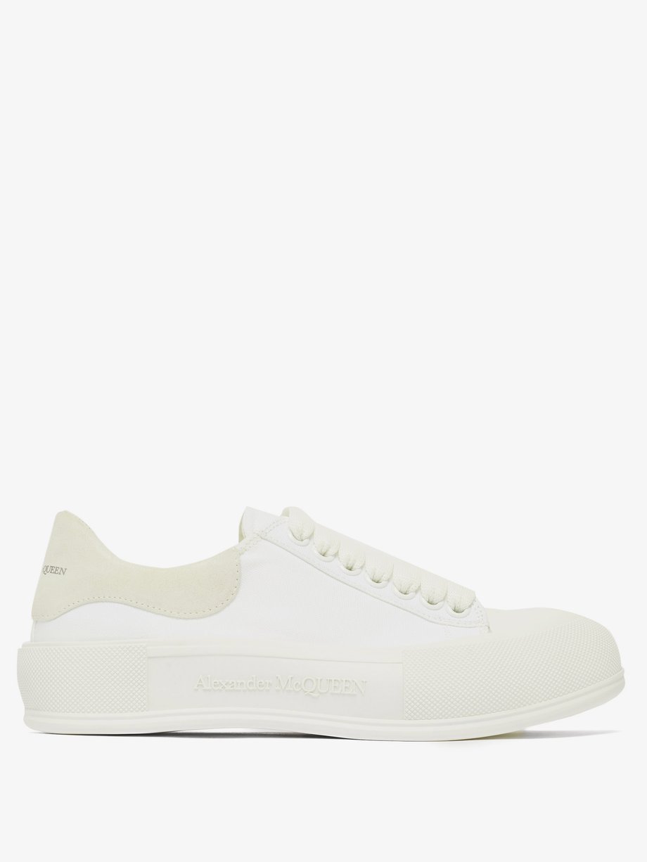 Alexander McQueen Panelled canvas trainers
