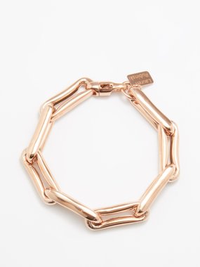 Lauren Rubinski Square-link XL 14kt rose-gold bracelet
