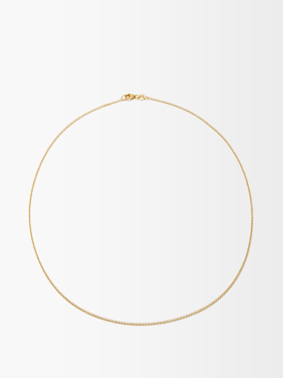 Lizzie Mandler Rolo-chain 18kt gold necklace