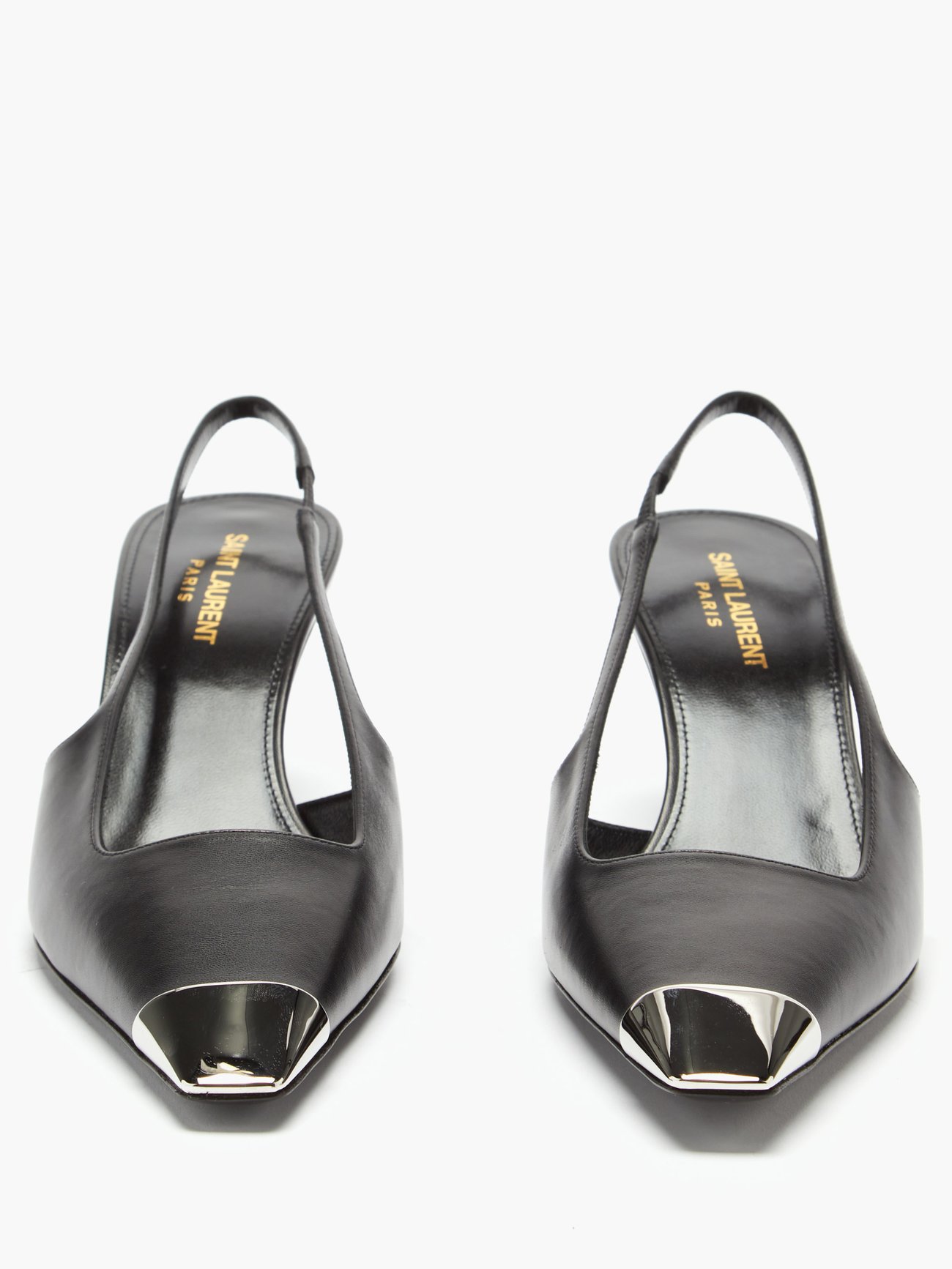 Saint Laurent Blade Slingback Pumps in Black