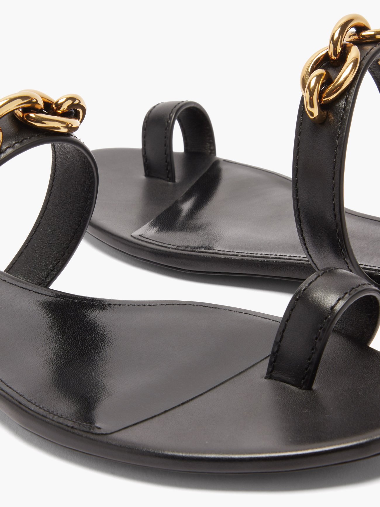 Louis Vuitton / Sandals / Platform Sandals Chain / Samurai Line / 40 Black  Leather ref.483722 - Joli Closet