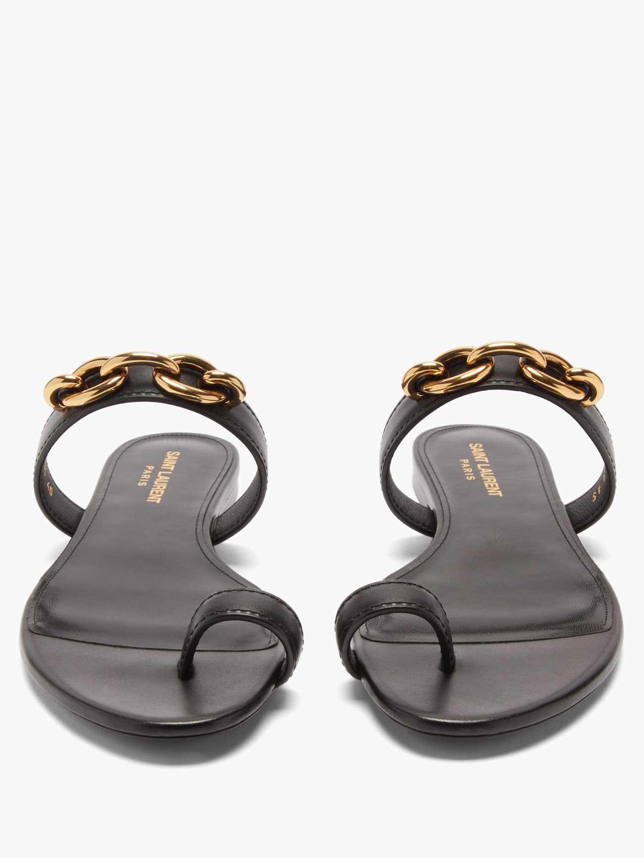Louis Vuitton / Sandals / Platform Sandals Chain / Samurai Line / 40 Black  Leather ref.483722 - Joli Closet