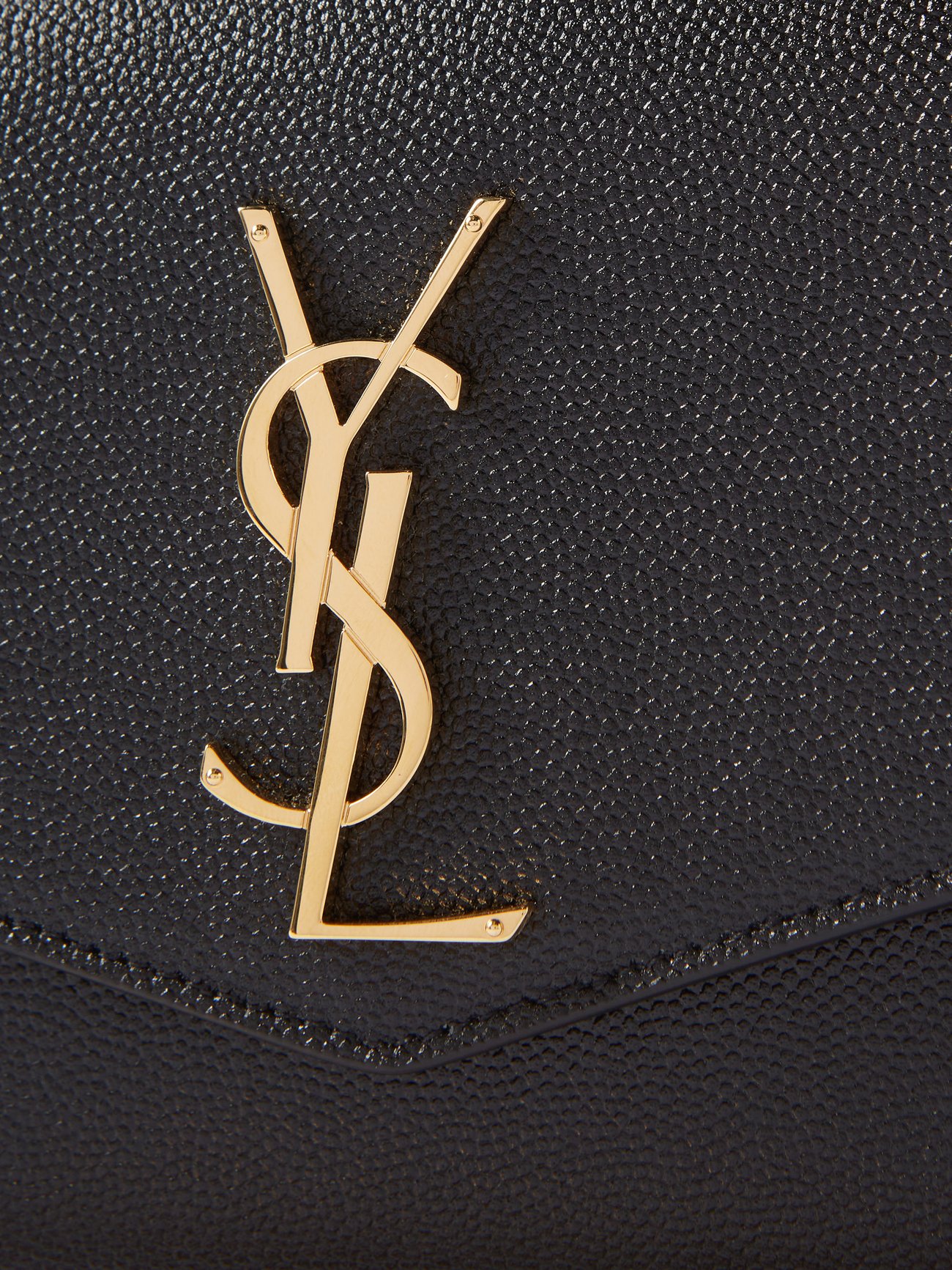 Black Uptown YSL-logo leather cross-body bag, Saint Laurent