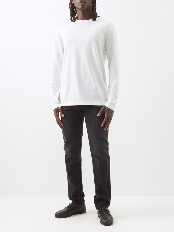 The Row Leon cotton-jersey long-sleeved T-shirt