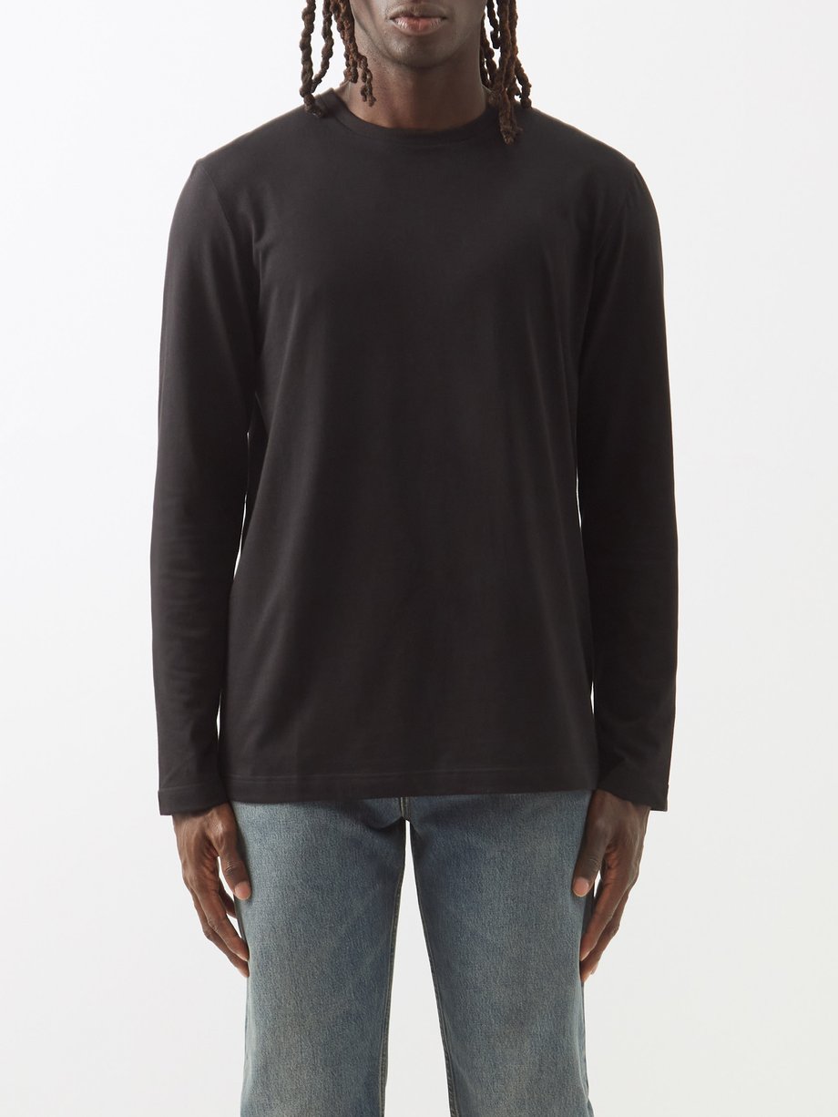 The Row Leon cotton-jersey long-sleeved T-shirt