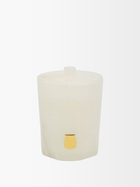 White Abd El Kader scented alabaster candle | Trudon | MATCHES UK