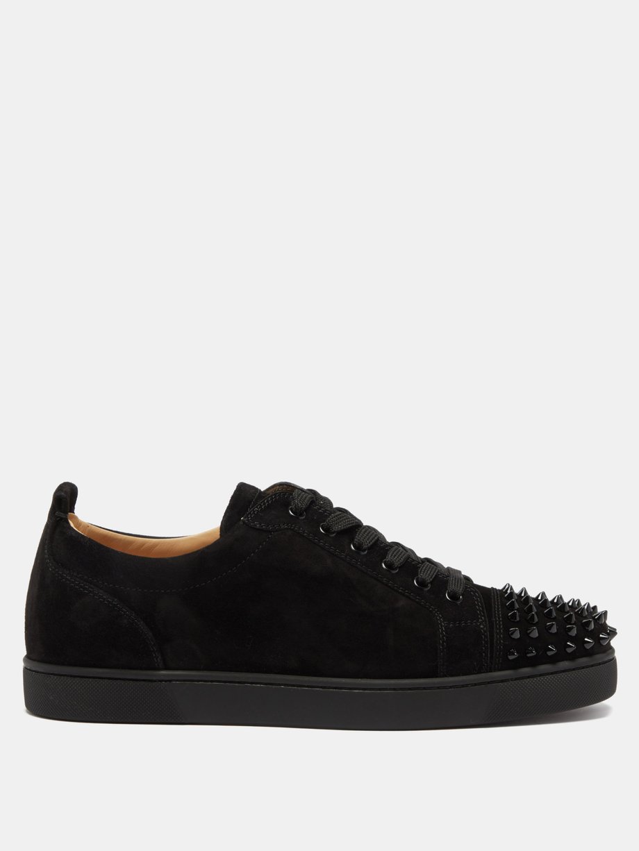 Christian Louboutin Louis Junior Spike-embellished Low-top Trainers Black
