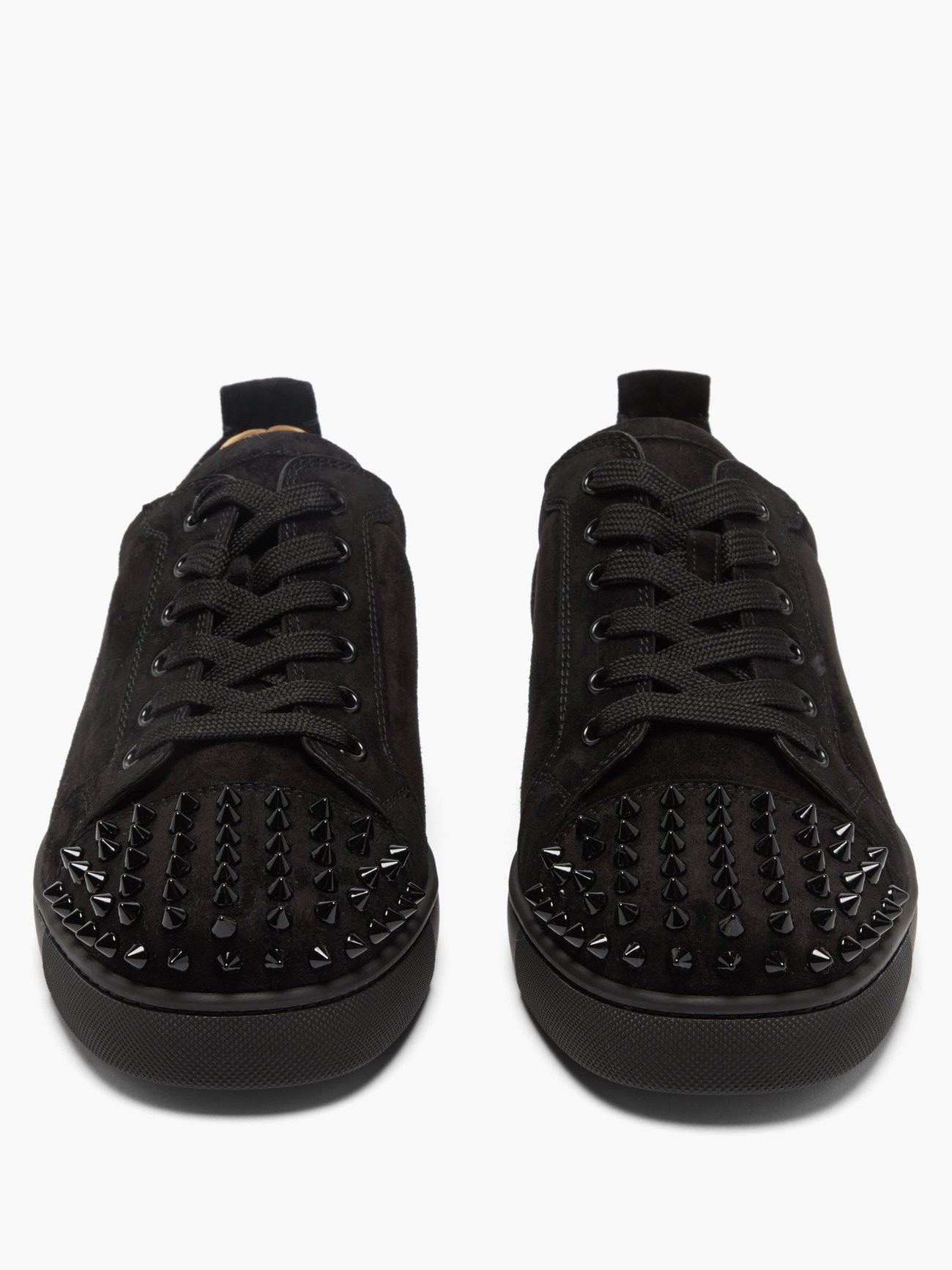 Louis Junior Spike-embellished Suede Trainers In Black