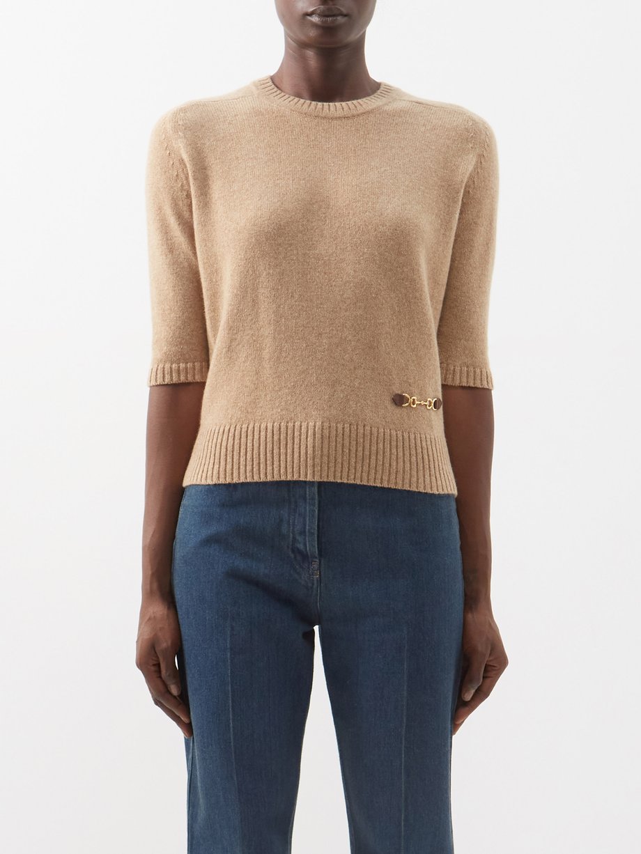 Camel Horsebit sweater | Gucci | MATCHESFASHION