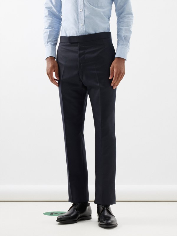 Thom Browne Backstrap Super 120's wool-twill suit trousers