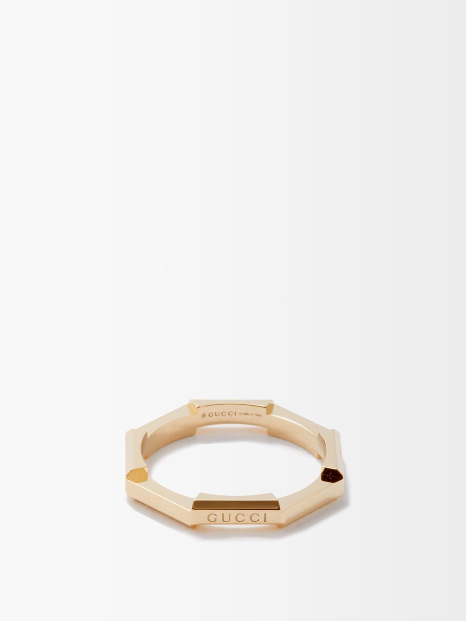 Gucci Link to Love Studded Ring