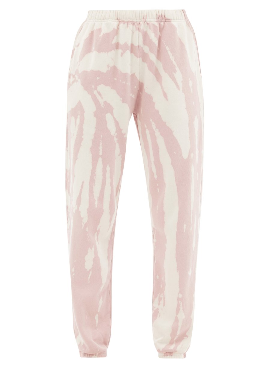 Les Tien Pink Tie-dye brushed-back cotton track pants | 매치스패션, 모던 럭셔리 ...