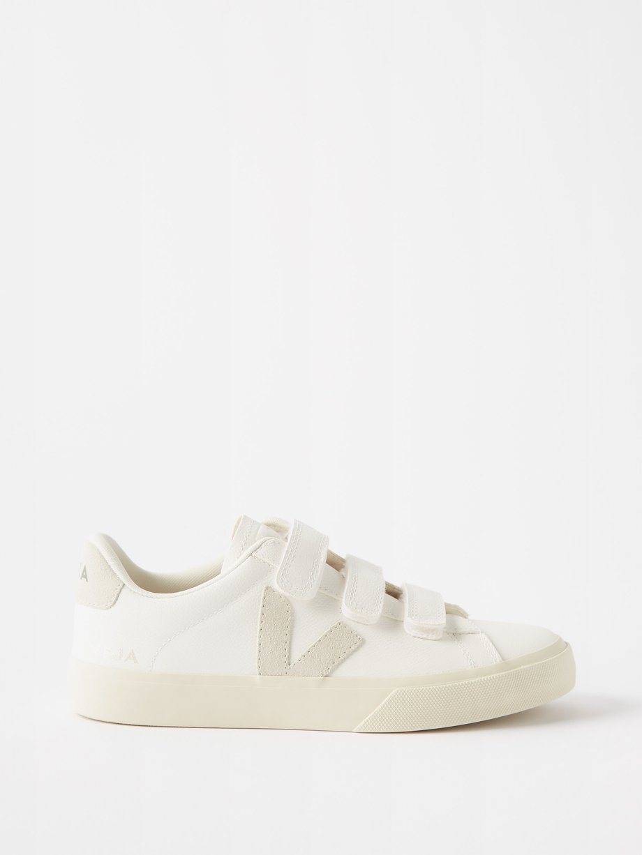 White Recife velcro-strap leather trainers | Veja | MATCHES UK