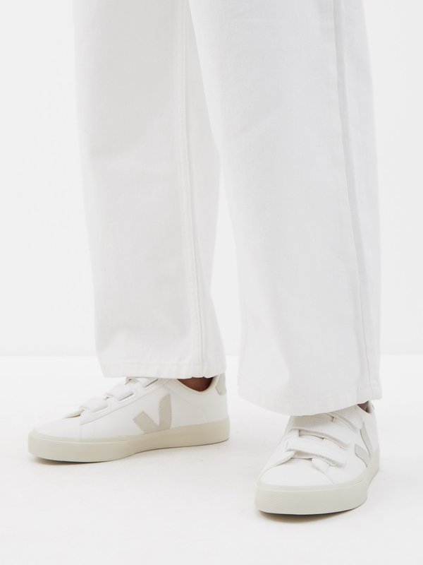 White Recife velcro-strap leather trainers | Veja | MATCHES UK