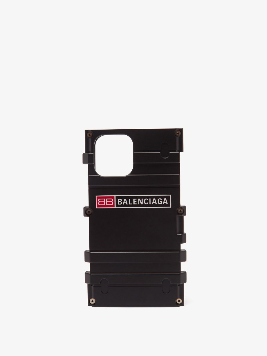 Balenciaga Balenciaga iPhone® 12 Black｜MATCHESFASHION（マッチズファッション)