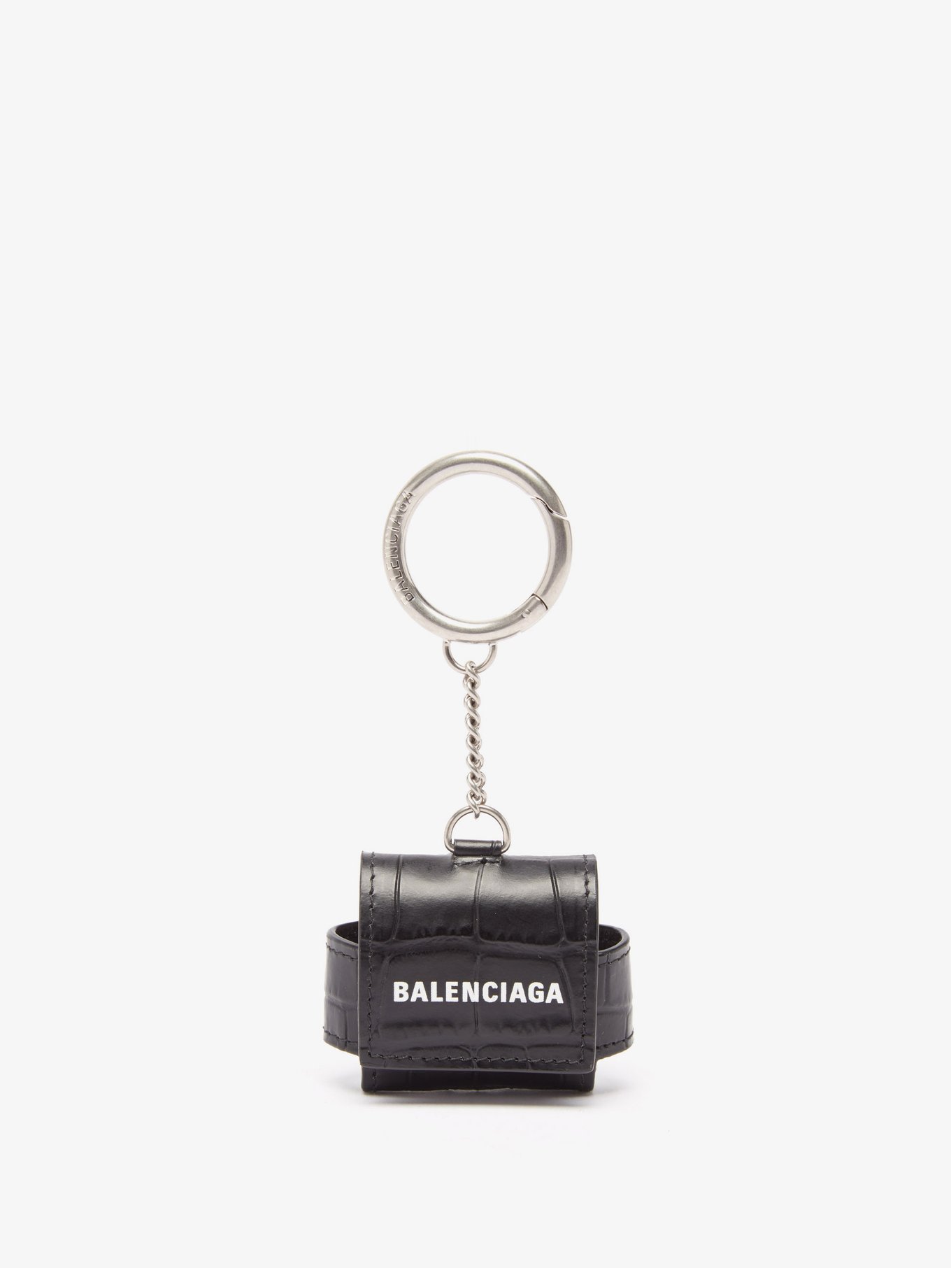 □美品□ BALENCIAGA バレンシアガ 655679 クロコダイル型押しレザー