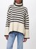 Roll-neck striped wool-blend sweater