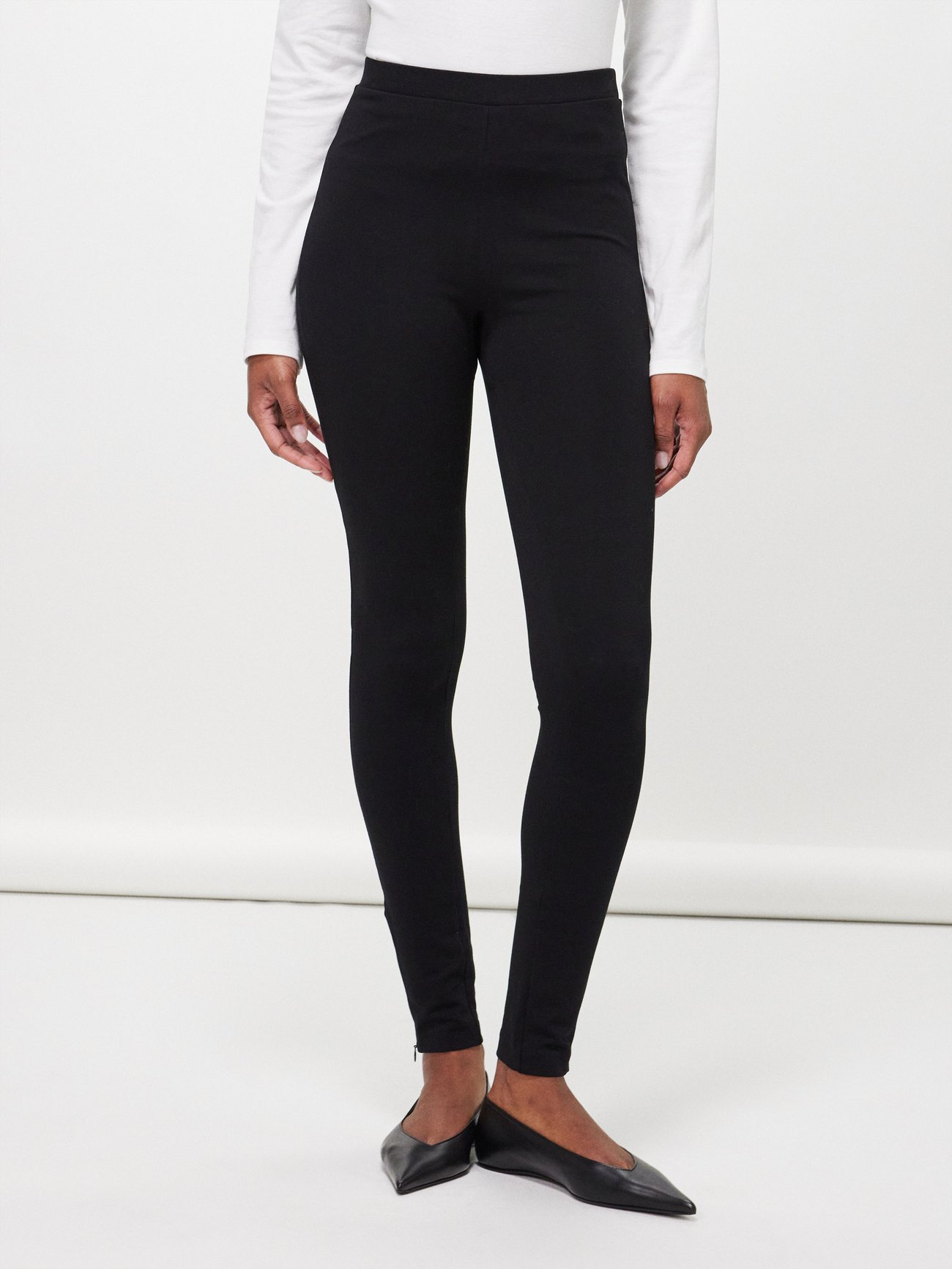 Women's Leggings With Zip Cuffs by Toteme