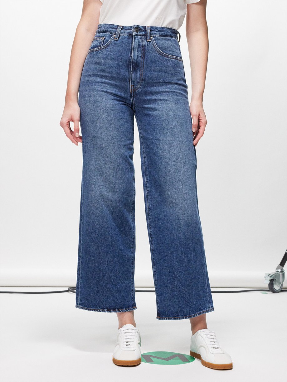 Mechanics Hårdhed bryder daggry Blue High-rise cropped jeans | Toteme | MATCHESFASHION US