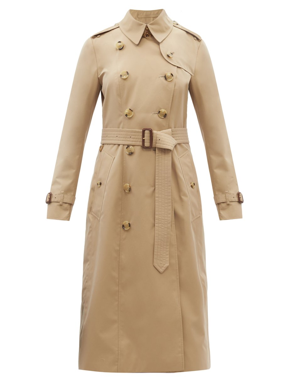 Neutral Chelsea long gabardine trench coat | Burberry | MATCHESFASHION AU