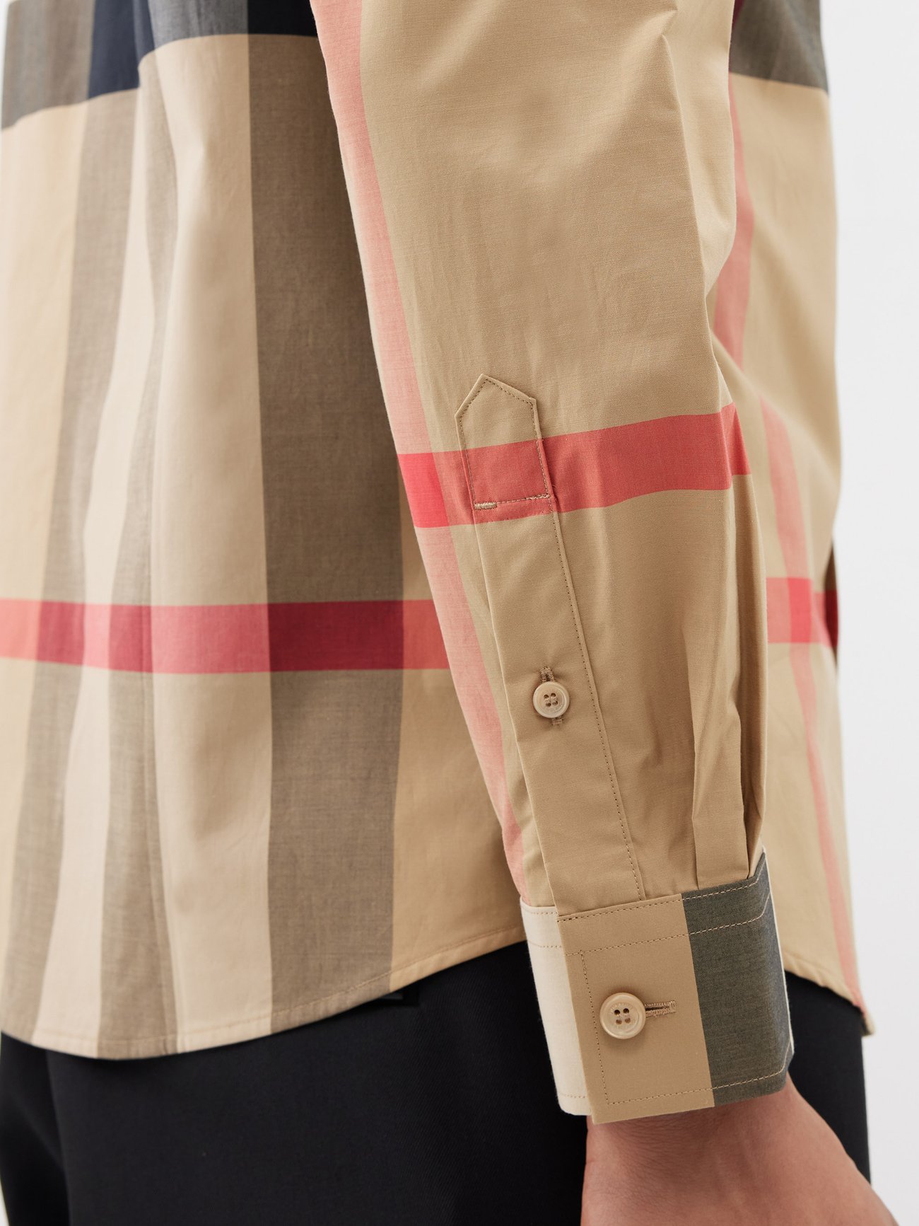 Somerton Macro-check poplin shirt