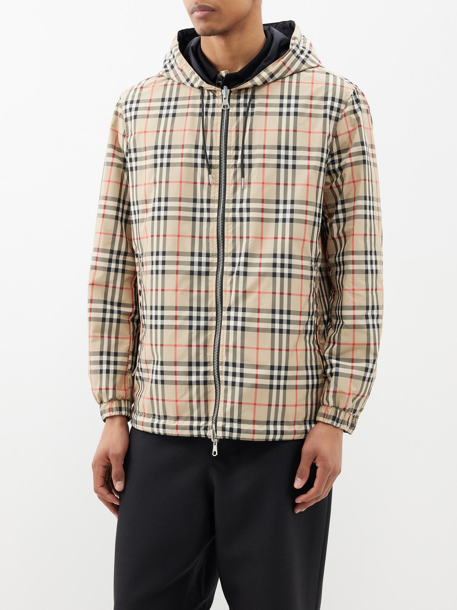 Neutral Stretton reversible Vintage-check hooded jacket | Burberry