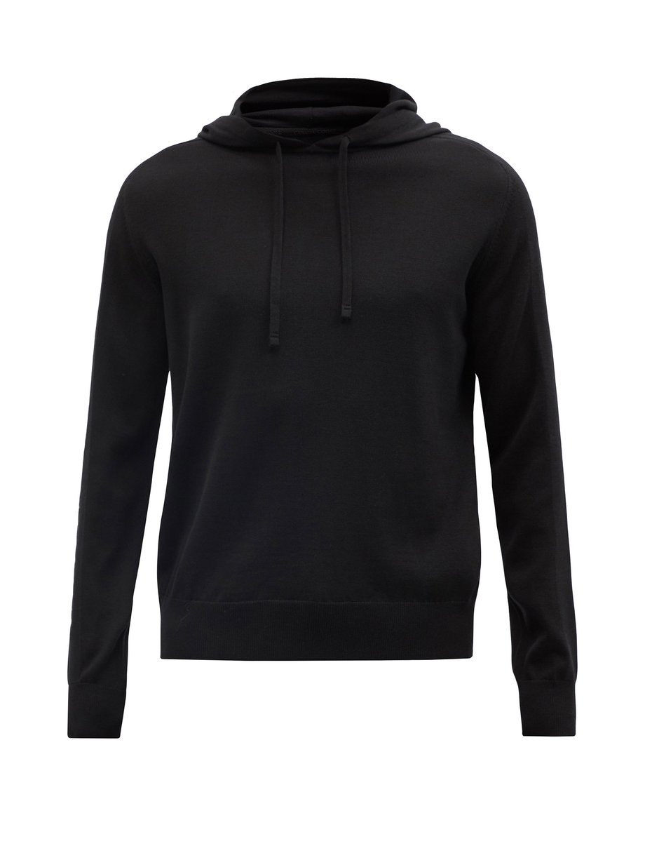 Black Welland logo-jacquard wool hoodie | Canada Goose | MATCHESFASHION UK