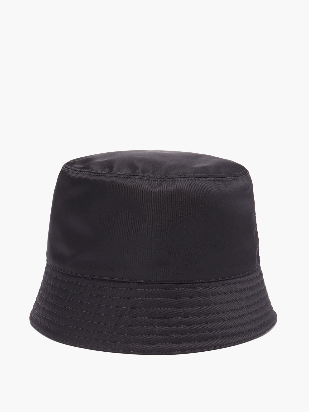 Black Triangle logo-plaque nylon bucket hat