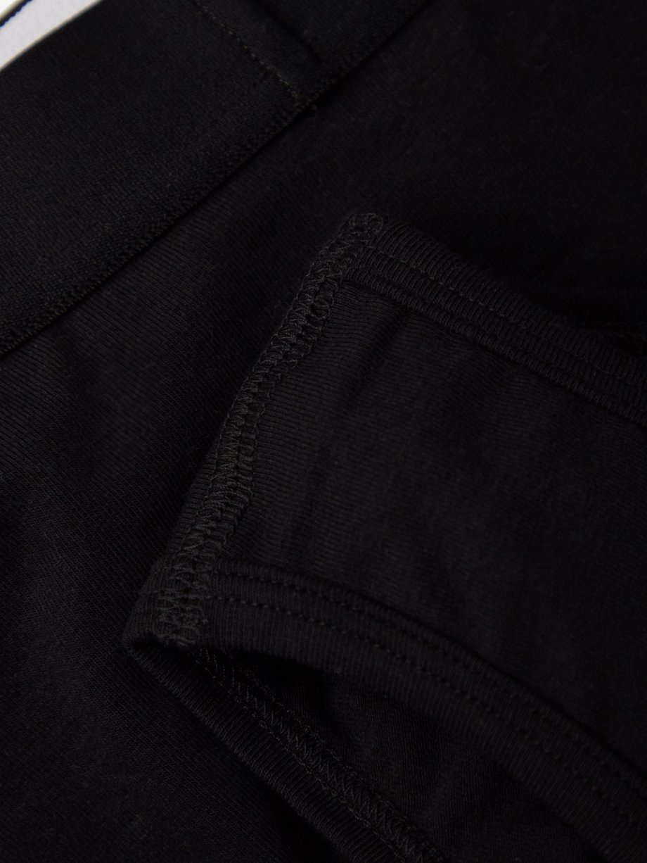 Logo cotton-blend briefs in black - Balenciaga
