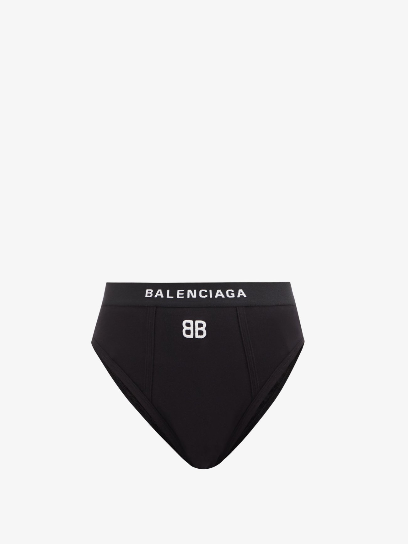 Buy Balenciaga women dark brown ribbed briefs with logo for $196 online on  SV77, 685521/3B4B6/2500
