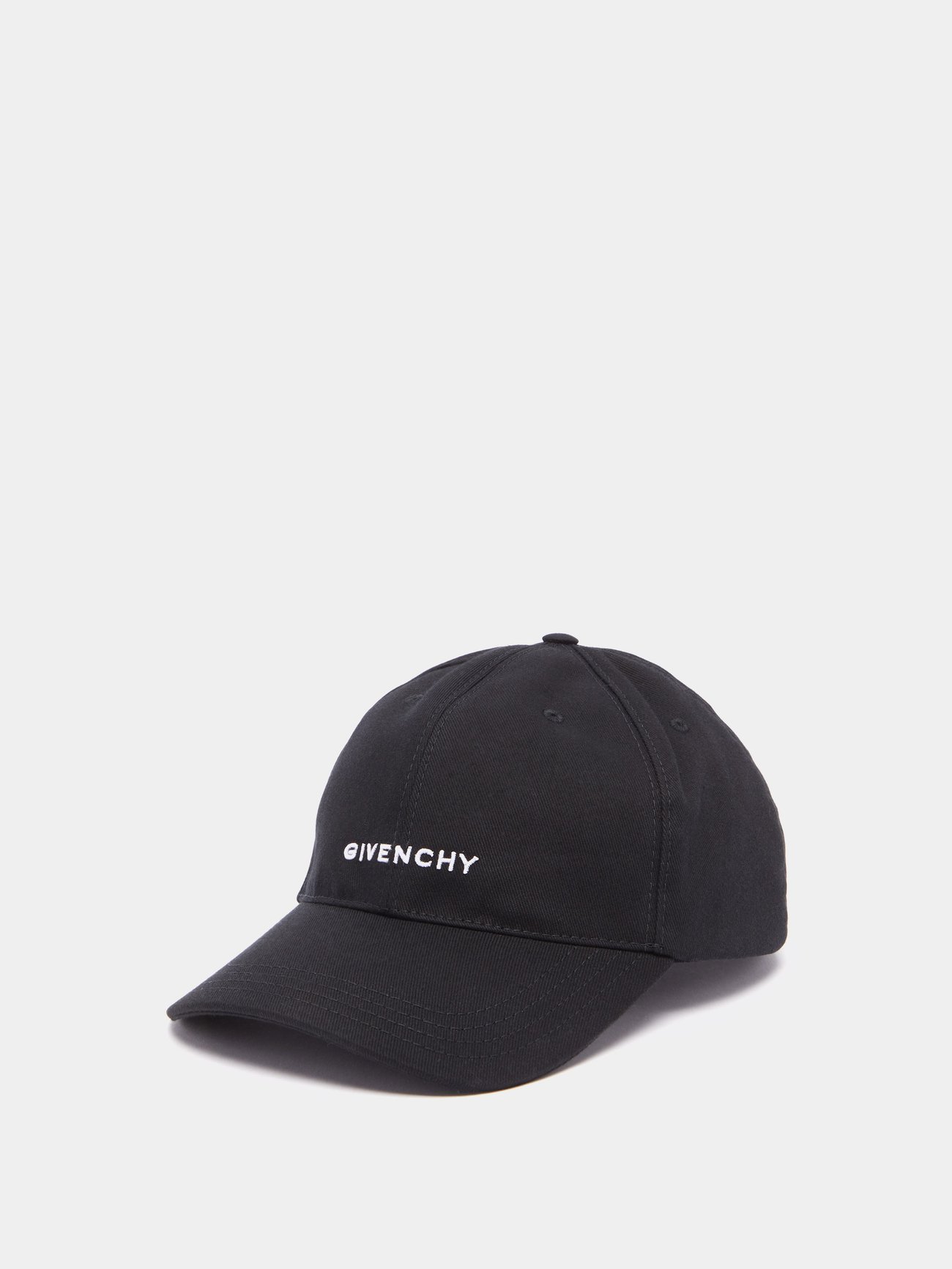 Black Logo-embroidered cotton-twill baseball cap | Givenchy |  MATCHESFASHION UK