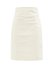 4G-embossed cutout leather pencil skirt