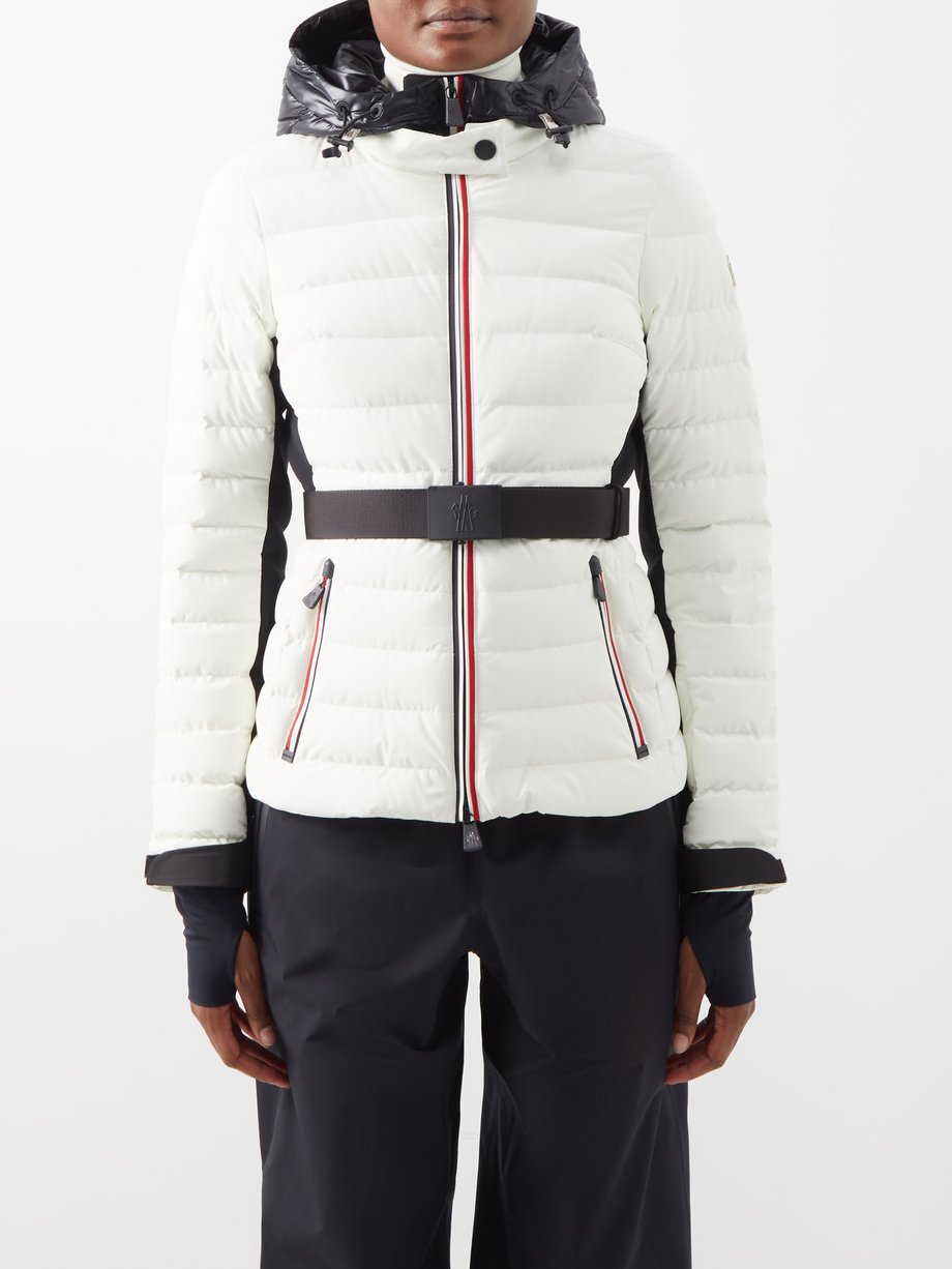 White Bruche belted ski jacket | Moncler Grenoble | MATCHESFASHION US