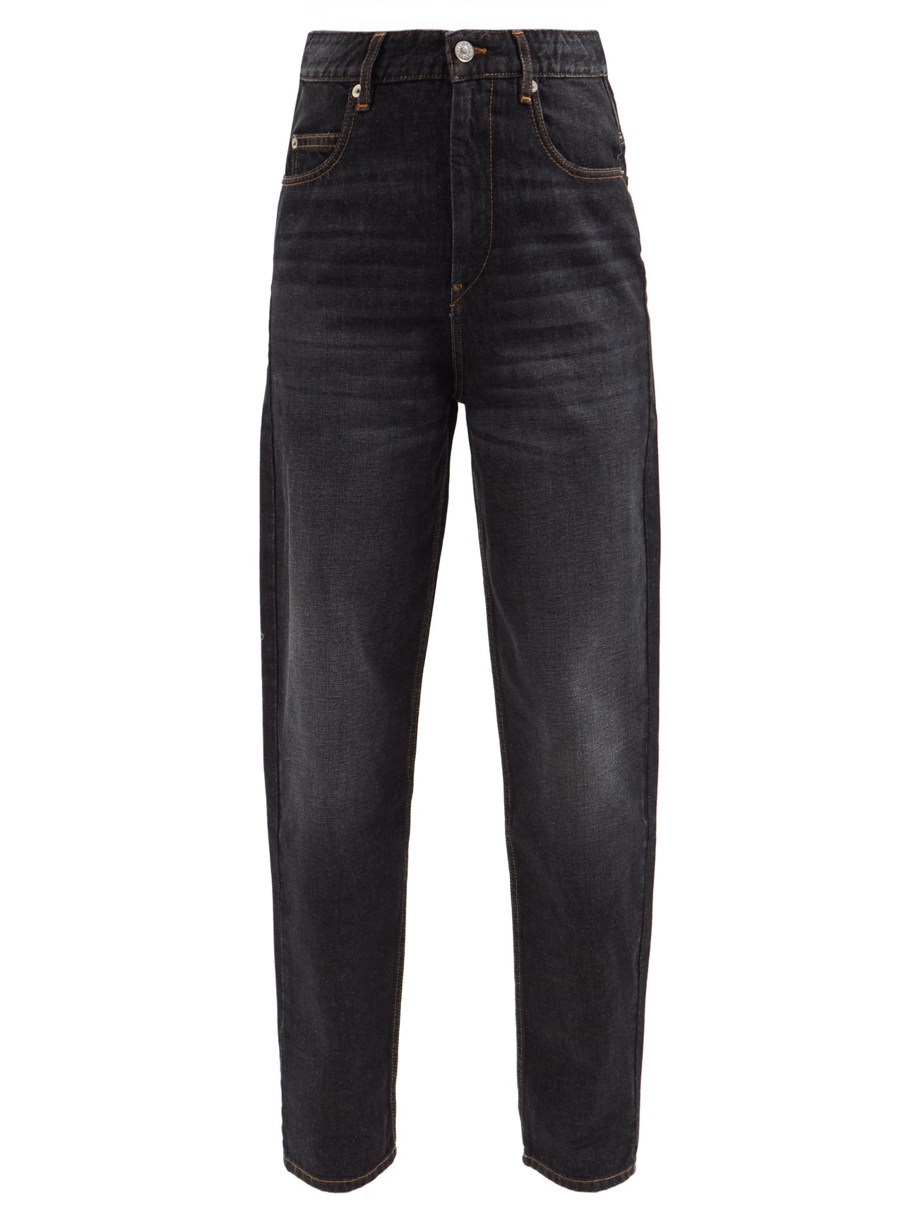 Black Corsysr high-rise tapered-leg jeans | Isabel Marant Étoile ...