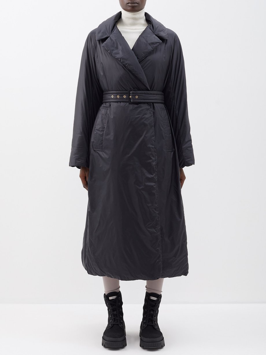 Black Lauzee padded-nylon down coat | Moncler | MATCHES UK