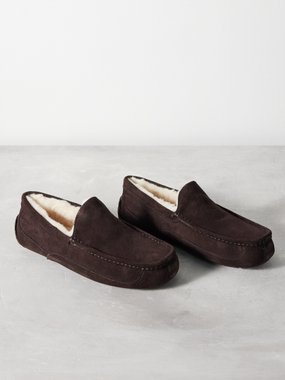UGG Ascot suede shearling slippers