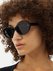Oval cat-eye acetate sunglasses