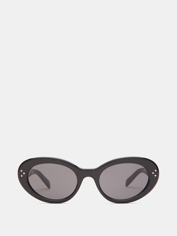 Celine Eyewear Oval cat-eye acetate sunglasses