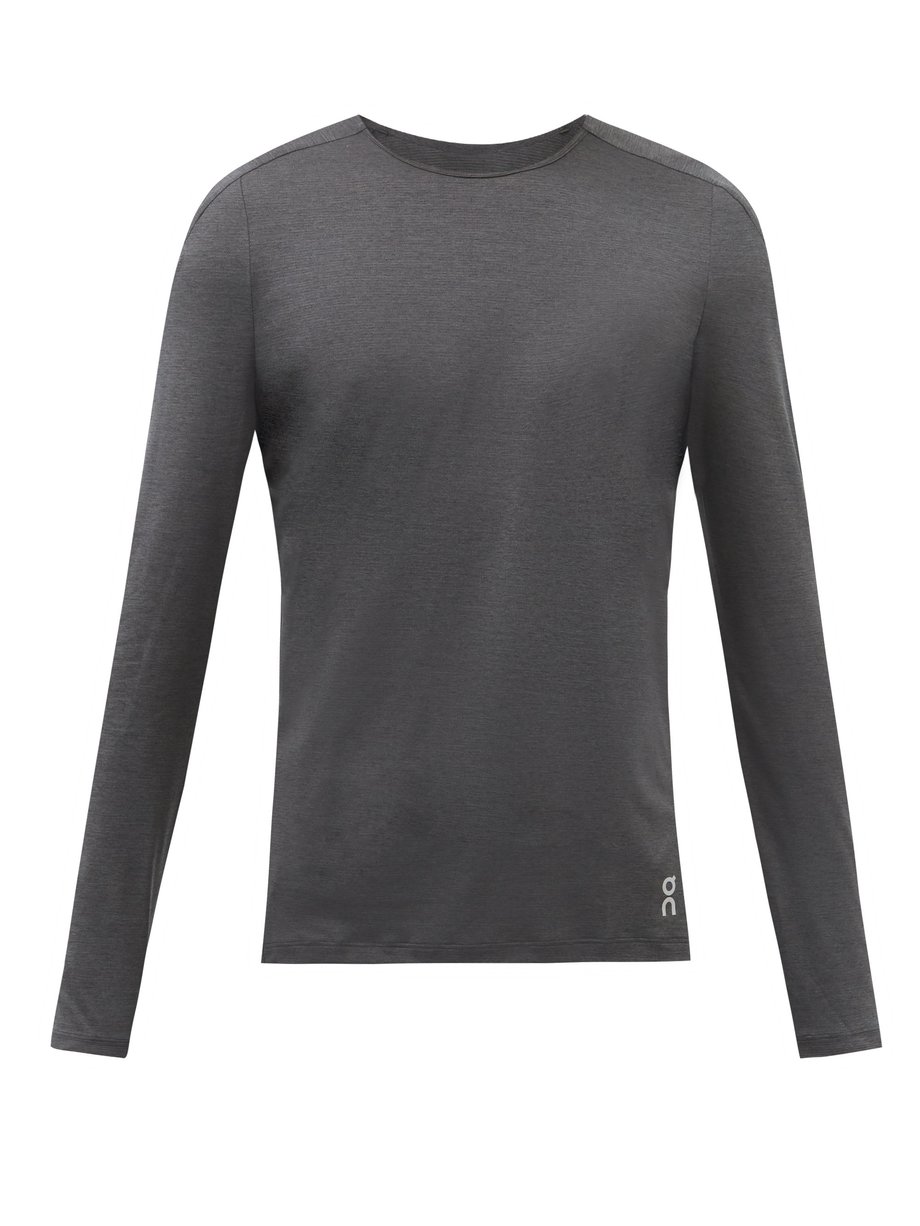Black Comfort technical-jersey long-sleeved T-shirt | On ...