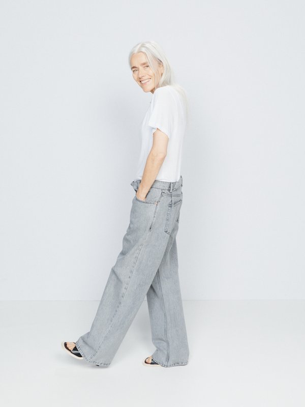 Fold Over Waistband Dad Jeans – TandyWear