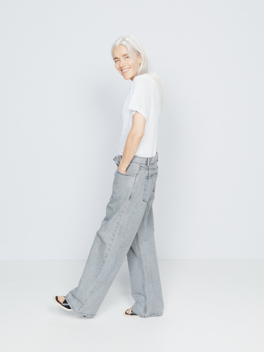 Grey Fold organic-cotton dad baggy boyfriend jeans | Raey | MATCHES UK