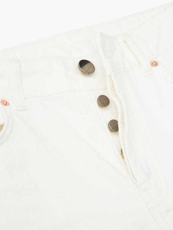 White Track organic-cotton high-rise straight-leg jeans | Raey | MATCHES UK