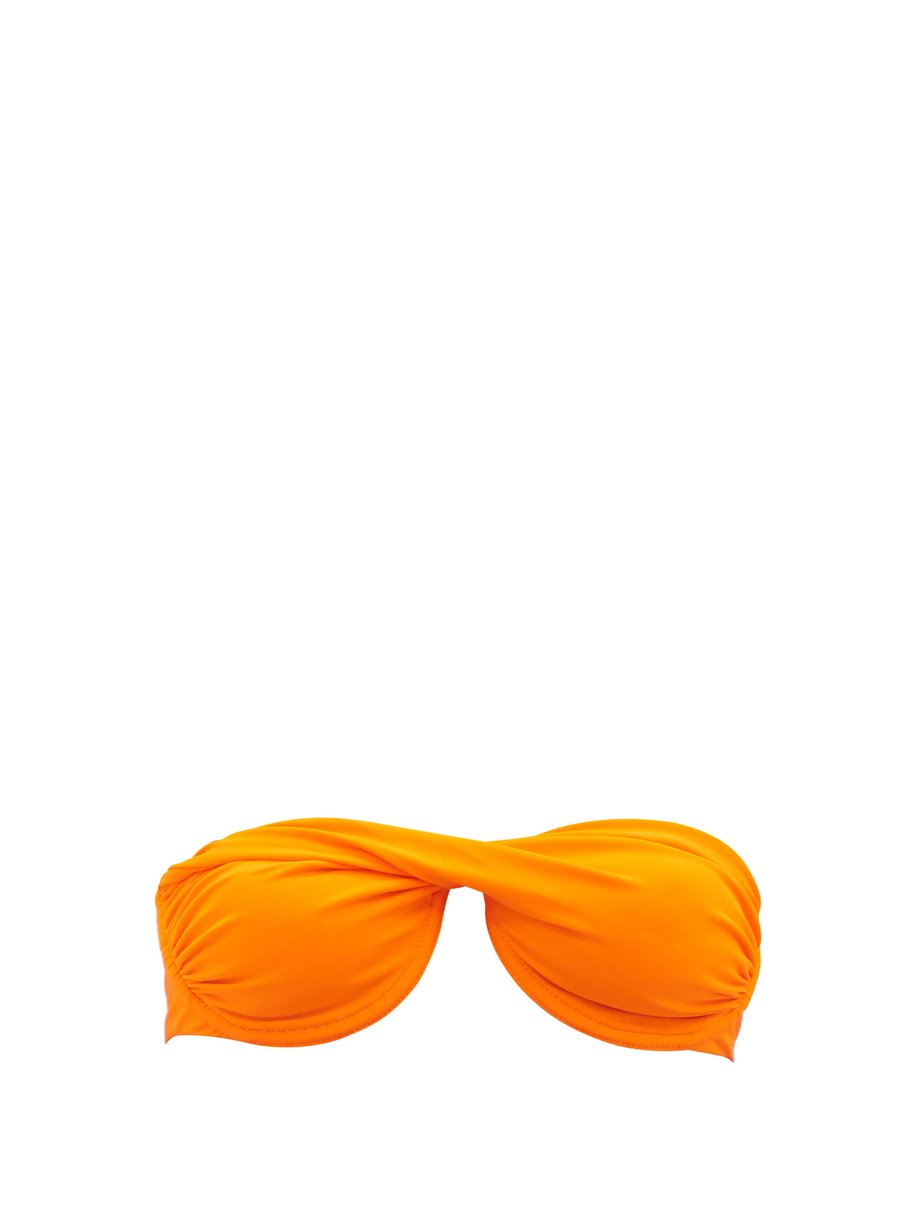 Orange Tornado bandeau underwired bikini top | Isa Boulder ...