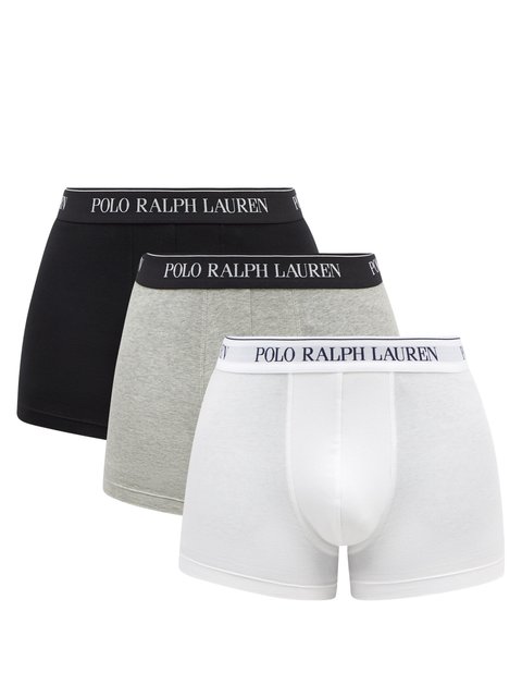 Shop Polo Ralph Lauren 3-Pack Logo Waistband Boxer Briefs