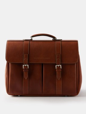 Brunello Cucinelli Full-grain leather briefcase