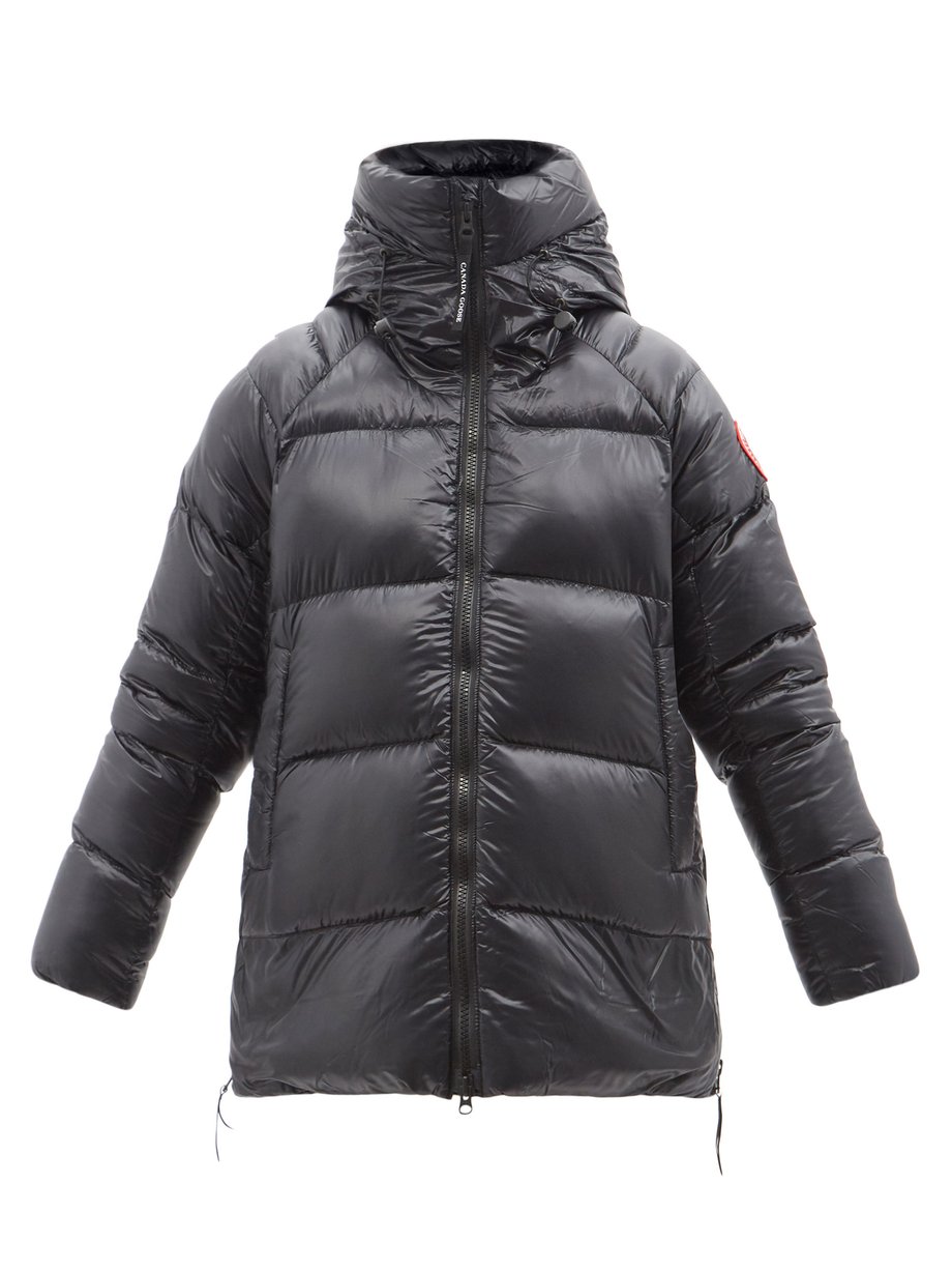 Black Cypress hooded recycled-shell down jacket | Canada Goose ...