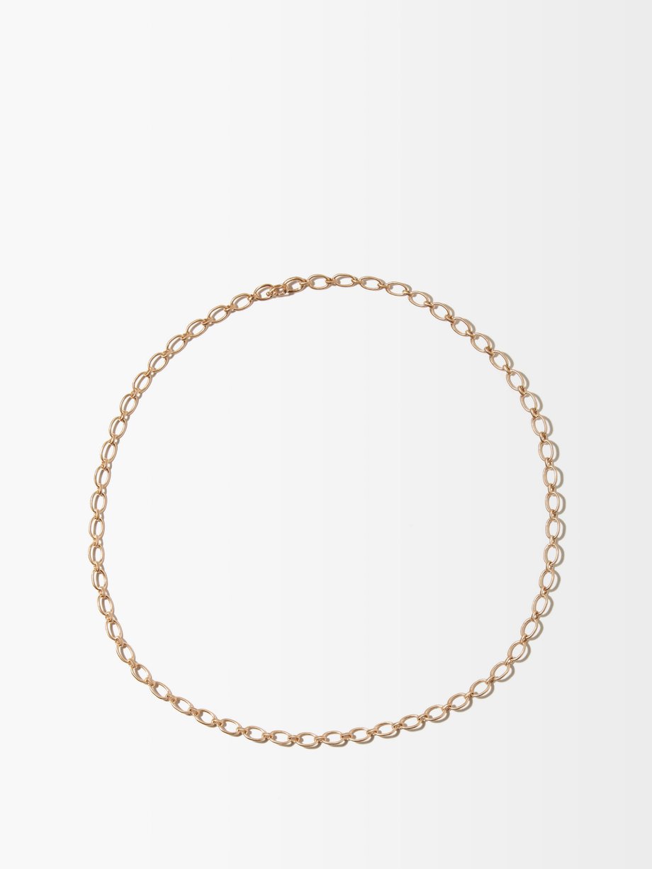 Rose Gold Kt Rose Gold Chain Link Necklace Irene Neuwirth