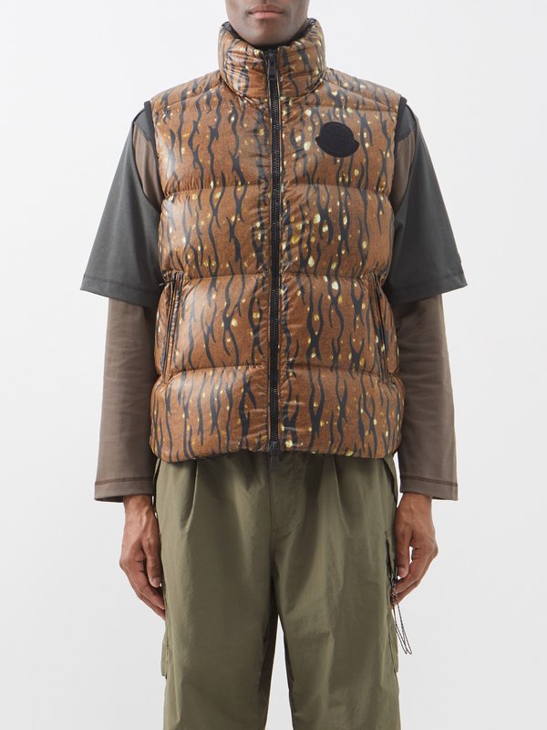2 MONCLER 1952 (Moncler Genius) Sumida camouflage-print quilted nylon-laqué gilet