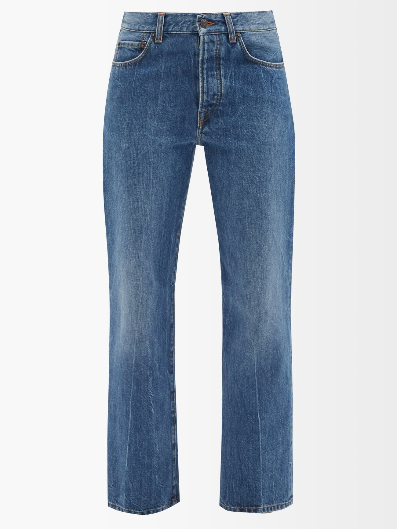 Blue Montero mid-rise straight-leg jeans | The Row | MATCHESFASHION US