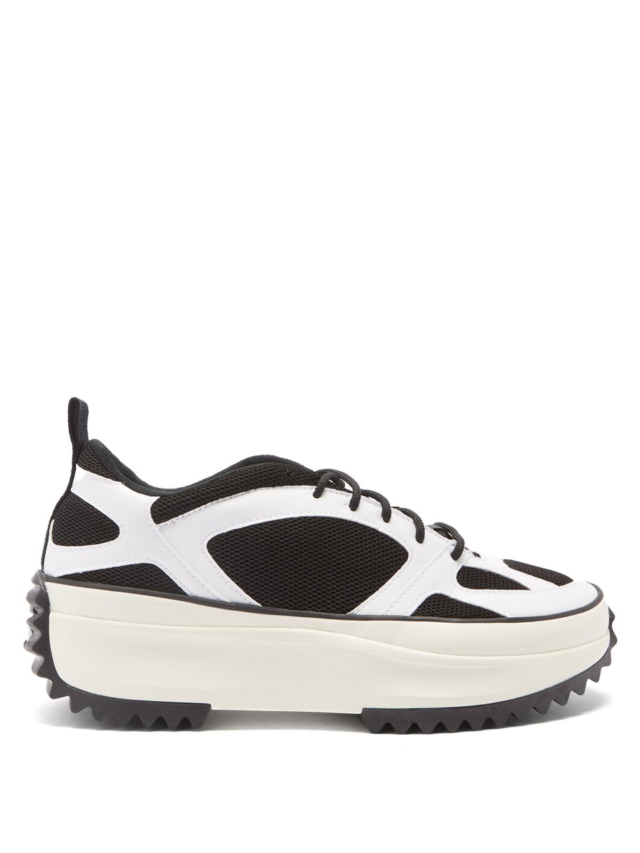 White Run Star Veloz faux-leather and mesh trainers | Converse |  MATCHESFASHION UK